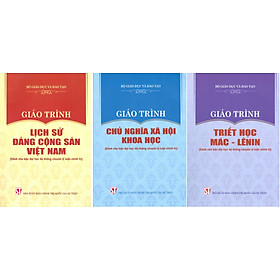 Hình ảnh sách Combo 3 cuốn Giáo Trình Lịch Sử Đảng Cộng Việt Nam + Giáo Trình Chủ Nghĩa Xã Hội Khoa Học + Giáo Trình Triết Học Mác – Lênin (Dành Cho Bậc Đại Học Hệ Không Chuyên Lý Luận Chính Trị) - Bộ mới năm 2021