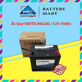 Bình Ắc Quy 12V-70AH,  Ắc Quy VARTA 80D26L/R