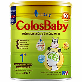 Sản Phẩm Dinh Dưỡng Công Thức ColosBaby IQ 1+ 800g - S