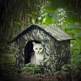 Homeless Pet Tent Puppy Tent House Rainproof Waterproof Cats Sleeping Tent Durable Windproof Stray Cat Dog Winter Bed Folding