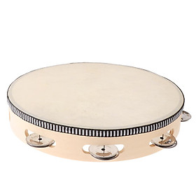 10" Tambourine Drum Musical Instrument for Wedding Dance Party KTV Concert