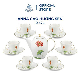 Bộ trà Cao cấp Minh Long cao 0.47 L - Anna - Hương Sen