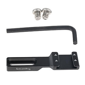 Aluminum Alloy Cold Hot Shoe Extension Outrigger Mount Bracket Holder with 1/4'' Screw for Microphone EVF Monitor Cage