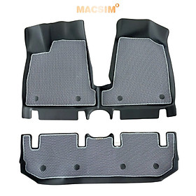 Thảm ô tô(sd3) 2 lớp dạng lưới lục giác Vinfast VF3 (ghi) - bề mặt cao su siêu sạch - Macsim