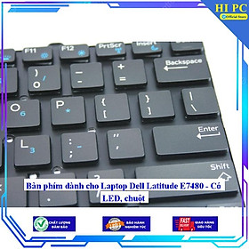 Bàn phím dành cho Laptop Dell Latitude E7480 - Có LED chuột - Hàng Nhập Khẩu
