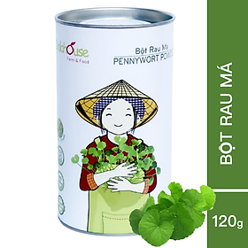 Bột rau má hữu cơ nguyên chất sấy lạnh Dalahouse - Mẫu mới 2022 Hộp 120gr tiết kiệm - Giải độc, mát gan, thanh nhiệt cơ thể, giảm mụn, đẹp da