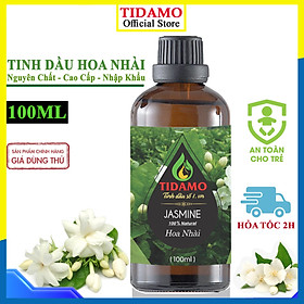 Tinh Dầu Hoa Nhài TIDAMO 100ML Nhập Khẩu, Có Kiểm Nghiệm, Hương Thơm Dịu Nhẹ Quý Phái - Tinh Dầu Hoa Lài Jasmine Xông Thơm Phòng, Thư Giãn và Tốt Cho Sức Kh