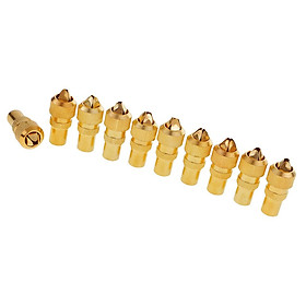 10 Pieces TV Aerial Male Connectors Coaxial RF Cable Plug Grip End Adapter