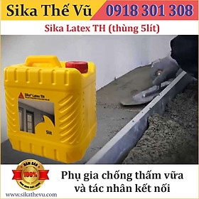 Phụ gia chống thấm vữa và tác nhân kết nối - Sikalatex TH (thùng 5lít)