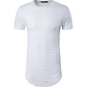 Áo thun form dài lỗ Mã: NT1701 - TRẮNG