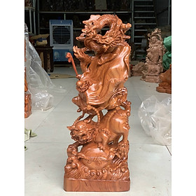 Mua Tượng đạt ma sư tổ bằng gổ hương đá kt cao 60cm