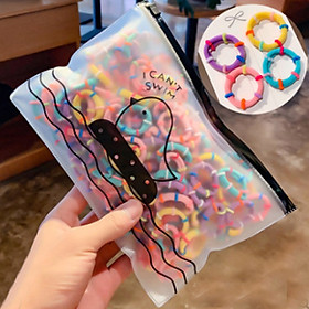 Sét 100 dây buộc tóc len cho bé gái (chọn mầu) HD24