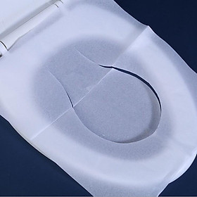 Gói 100 miếng giấy lót bồn cầu tránh lây bệnh khi dùng nhà vệ sinh chung