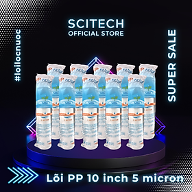 Mua Combo 10 lõi lọc nước số 1 PP 10 inch 5 micron dùng trong máy lọc nước Nano/UF/RO  bộ lọc thô - Hàng chính hãng