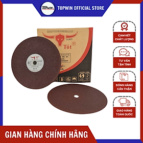 Mua (10 Viên) Đá Cắt Bò Tót 400 x 3 x 25.4mm Chuyên Cắt Sắt Cắt Inox Sắc Bén  Cắt Không Bụi  Ít Hao Mòn | TOPWIN Official Store