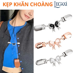 Kẹp Khăn Choàng Cổ, Áo Len, Cố Định Chống Tuột Cardigan Thu Nhỏ Vòng Eo Váy Bằng Kim Loại Hình Nơ
