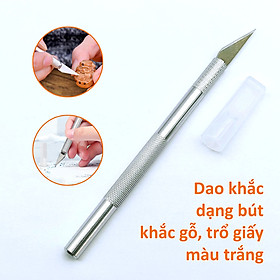 Mua Dao khắc dạng bút để khắc gỗ  trổ giấy  cắt màng phim cán nhôm trắng