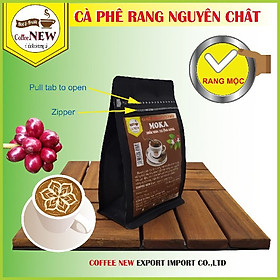 Cà phê MOKA - Trọng Lượng 200g, 500g, 1kg - Rang Mộc Nguyên Chất  - Pha Phin Hoặc Pha Máy - Hương Trái Cây Nồng Nàn, Vị Chua Thanh Thoát, Nước Màu Hổ Phách, Hậu Ngọt - Coffee New