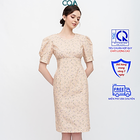 Đầm Midi CQA0126 Bông Nhí Vintage