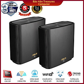 Hệ Thống MESH WI-FI 6 ASUS XT8 (W-2-PK) ZenWiFi Chuẩn AX6600 3 Băng Tần- Hàng Chính Hãng