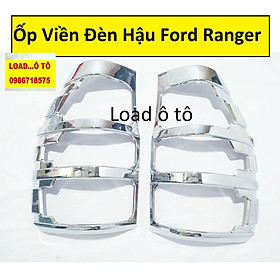Bộ ốp viền đèn Pha + Hậu mạ crom xe Ford Ranger 2022-2016 Nhựa ABS Mạ Crom Sáng Bóng