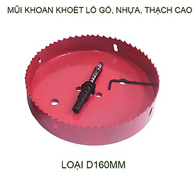 Mũi khoan khoét lỗ gỗ, nhựa, thạch cao đường kính lớn D150-200mm tùy chọn