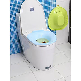 Chậu xông hơi vệ sinh phụ nữ có vòi xịt để vừa bồn cầu toilet. Shop giao