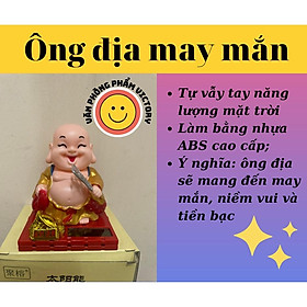 PHẬT DI LẶC GẬT ĐẦU VẪY QUẠT CHẠY NĂNG LƯỢNG MẶT TRỜI, PHONG THỦY MAY MẮN TRANG TRÍ XE HƠI, BÀN LÀM VIỆC