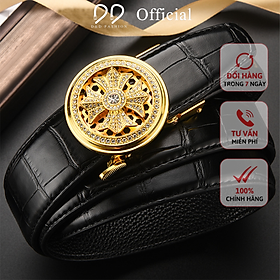 Dây Nịt Nam D&D Fashion- Thắt Lưng Nam Da Bò Cao Cấp/ Mặt Khoá Thắt Lưng Inox Không Gỉ