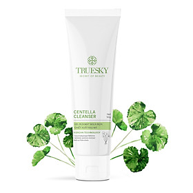 Gel rửa mặt ngăn ngừa mụn Truesky Centella Cleanser chiết xuất rau má 50g