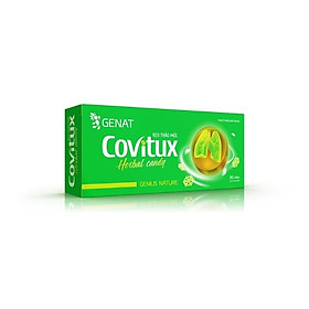 Kẹo thảo mộc Covitux hộp 10 viên - Genat - Tinh hoa thiên nhiên