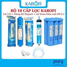 Mua Combo 10 Lõi lọc Karofi - Đúc Nguyên Khối SMAX Hiệu Suất Cao HP 6.2 - Màng RO Dupont (10l/h) - Alkaline - Hydrogen - Hàng Chính Hãng