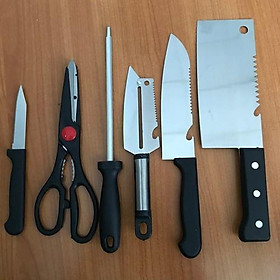 Mua BỘ DAO KITCHEN KNIFE 6 MÓN CAO CẤP - BỘ DAO NHÀ BẾP