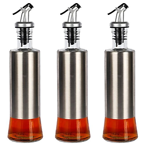 Mua Chai Thủy Tinh Đựng Gia Vị Bọc Inox 304 500ml Tặng Kèm Nhãn Tên