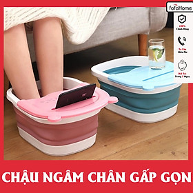 Bồn Ngâm Chân, Chậu Ngâm Chân Massage Tẩy Tế Bào Chết Gấp Gọn Tiện Dụng Bằng Silicon Cao Cấp Giao Màu Ngẫu Nhiên