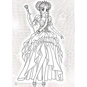 Sách Tô Màu Công Chúa (Tập 10) - Tặng Kèm Miếng Dán Trang Sức