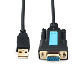 USB to RS232 female serial data cable 9-pin RS232 USB cable for electronic display electronic scale extension RS232 cable Cable length: 1M