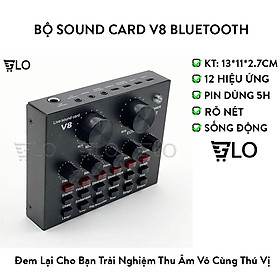 Mua Sound Card V8 Bluetooth  Chuyên Hát Thu Âm  Livestream  Karaoke