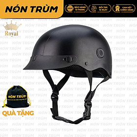 Mũ bảo hiểm xe máy 1/2 Royal M368 lưỡi trai kèm thông gió gọn nhẹ