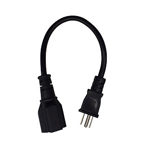 5-15P to 3x5-15R Power Cable Cord Stable Transmission Low Resistance Conversion Adapter US 3Pin Male to Female Premium 1.83M/5.9ft Black