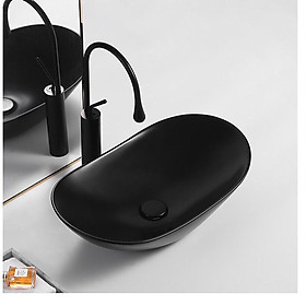 Mua Chậu Lavabo đặt bàn màu đen elip_CHINOX