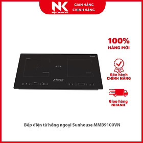 Mua Bếp Âm Đôi Từ - Hồng Ngoaị Sunhouse Mama MMB9100VN (73 cm) (4000W) - Hàng Chính Hãng