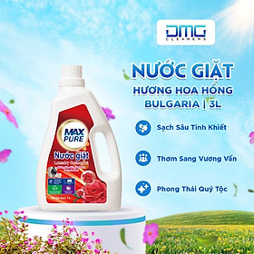 Chai nước giặt Maxpure Hương Hoa Hồng Bulgaria 3L