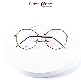 Gọng kính cận, Mắt kính giả cận kim loại Form Lục Giác Unisex Nam Nữ Taye - GlassyZone