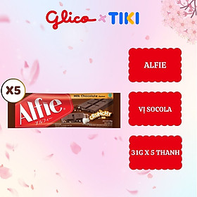 Socola dạng thanh Glico Alfie (Combo 5 thanh)