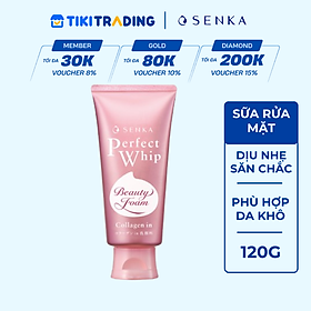 Sữa Rửa Mặt Mịn Và Săn Chắc Da Senka Perfect Whip Collagen In 120G - [4901872462087]