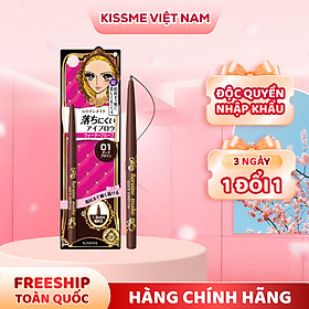 Bút Chì Sáp Kẻ Lông Mày Lõi Siêu Mịn Không Thấm Nước Kissme Heroine Make Quick Eyebrow (3 Màu)