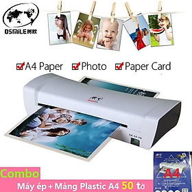 Mua 【Có hàng sẵn】Combo Osmile SL200 Máy Ép+Màng Ép A4 50 Tờ Máy Ép Màng Plastic Media