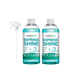 Xịt tẩy cặn canxi nước cứng cho nhà tắm Express Shine Stanhome tiêu chuẩn Air Label Score 500ml