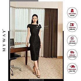 Đầm Dự Tiệc Nữ MY WAY Ngắn Tay Dáng Bút Chì Sang Trọng 9MD0322